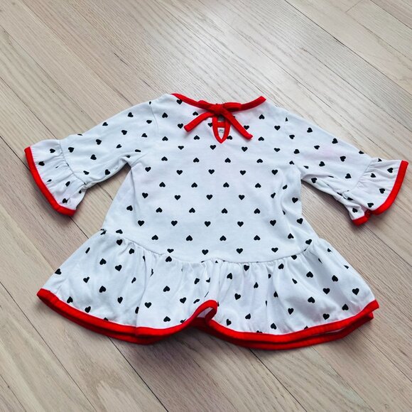 Rare Editions Heart Print Top Size 18M - Picture 2 of 7
